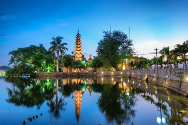 Vietnam Sehenswürdigkeiten HaNoi Tran Quoc Tempel 